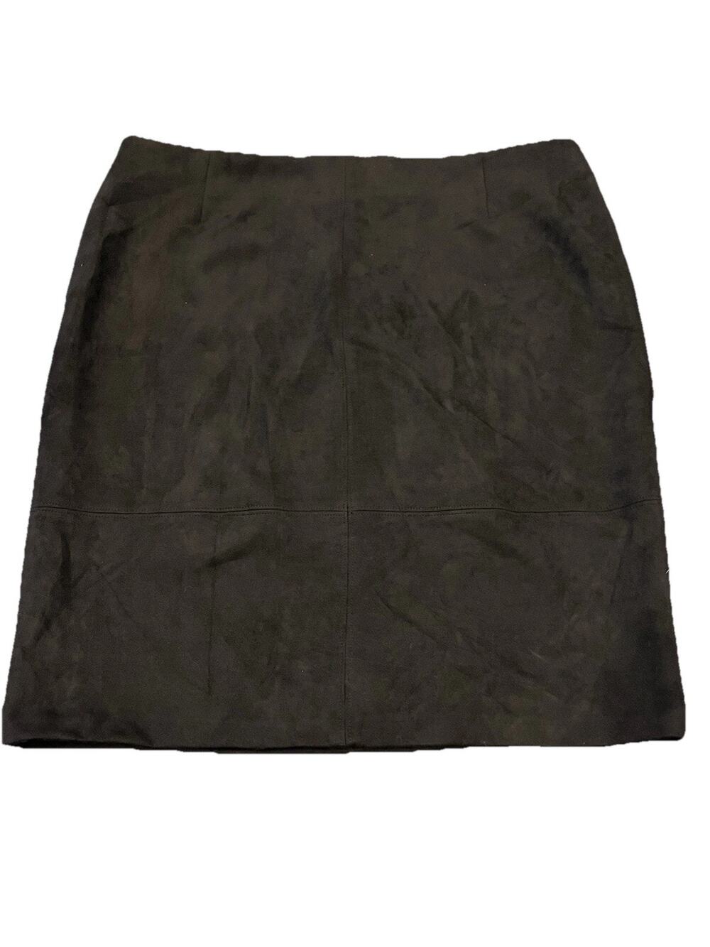 Preston & York Black Faux Suede Pencil Skirt Women’s 16 Knee Length Workwear